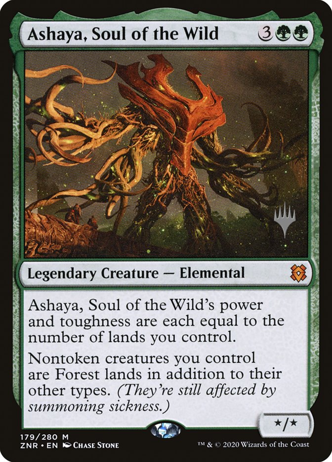 Ashaya, Soul of the Wild (Promo Pack) [Zendikar Rising Promos] | Golgari Games