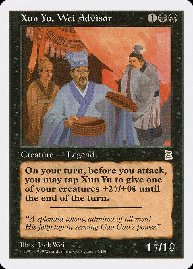 Xun Yu, Wei Advisor [Portal Three Kingdoms] | Golgari Games