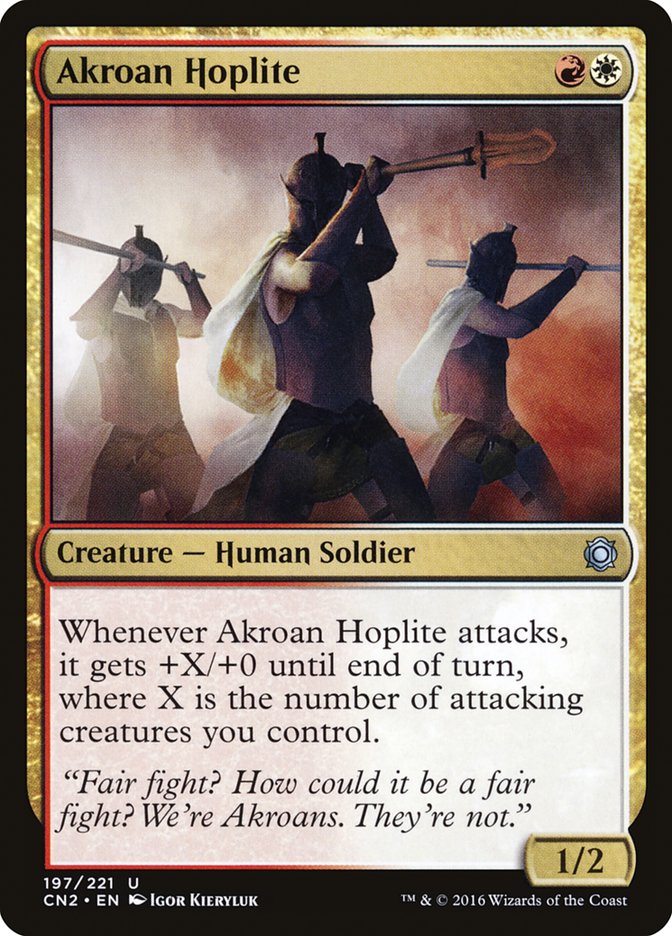 Akroan Hoplite [Conspiracy: Take the Crown] | Golgari Games