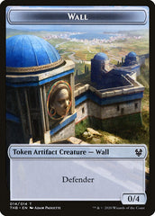 Human Soldier // Wall Double-sided Token [Theros Beyond Death Tokens] | Golgari Games