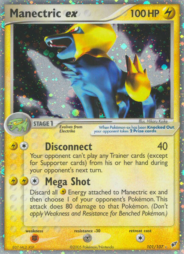 Manectric ex (101/107) [EX: Deoxys] | Golgari Games