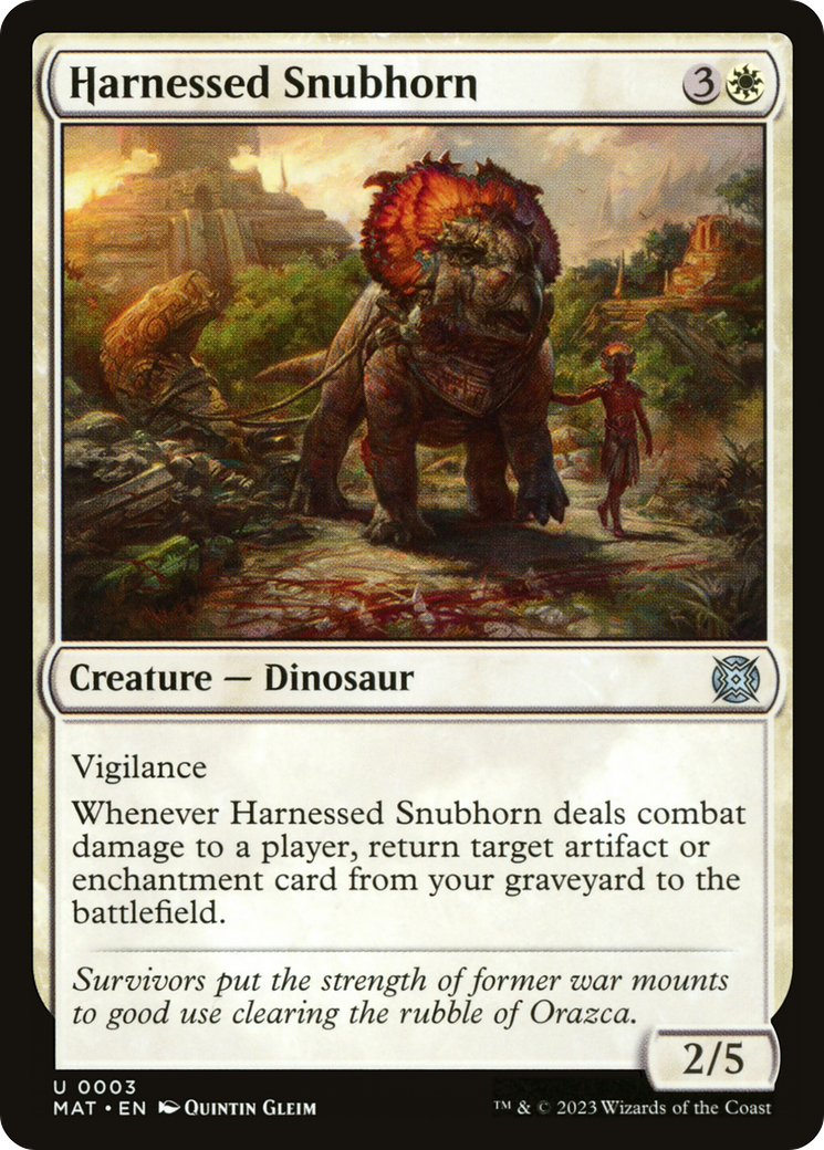 Harnessed Snubhorn [March of the Machine: The Aftermath] | Local Legends