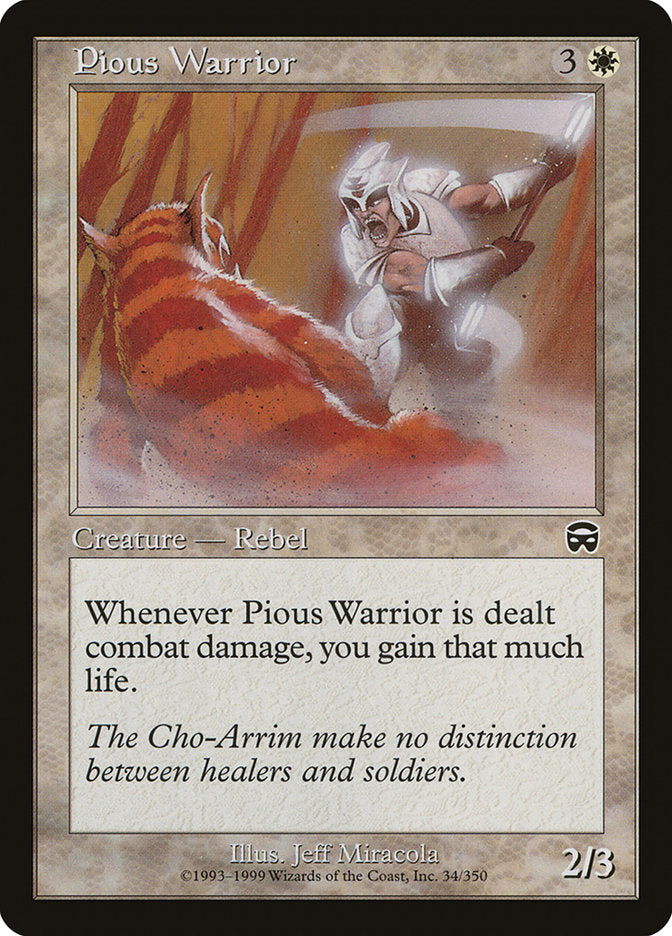 Pious Warrior [Mercadian Masques] | Local Legends