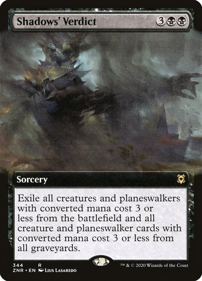 Shadows' Verdict (Extended Art) [Zendikar Rising] | Local Legends