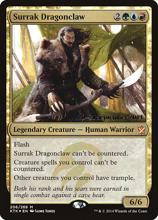 Surrak Dragonclaw [Khans of Tarkir Prerelease Promos] | Golgari Games