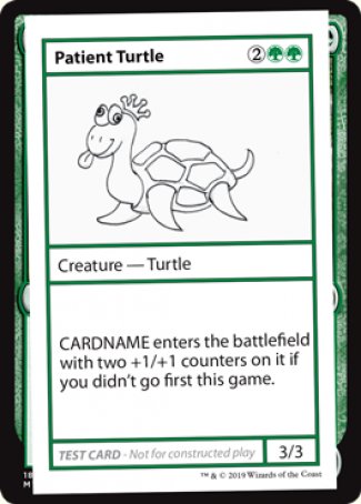 Patient Turtle (2021 Edition) [Mystery Booster Playtest Cards] | Golgari Games