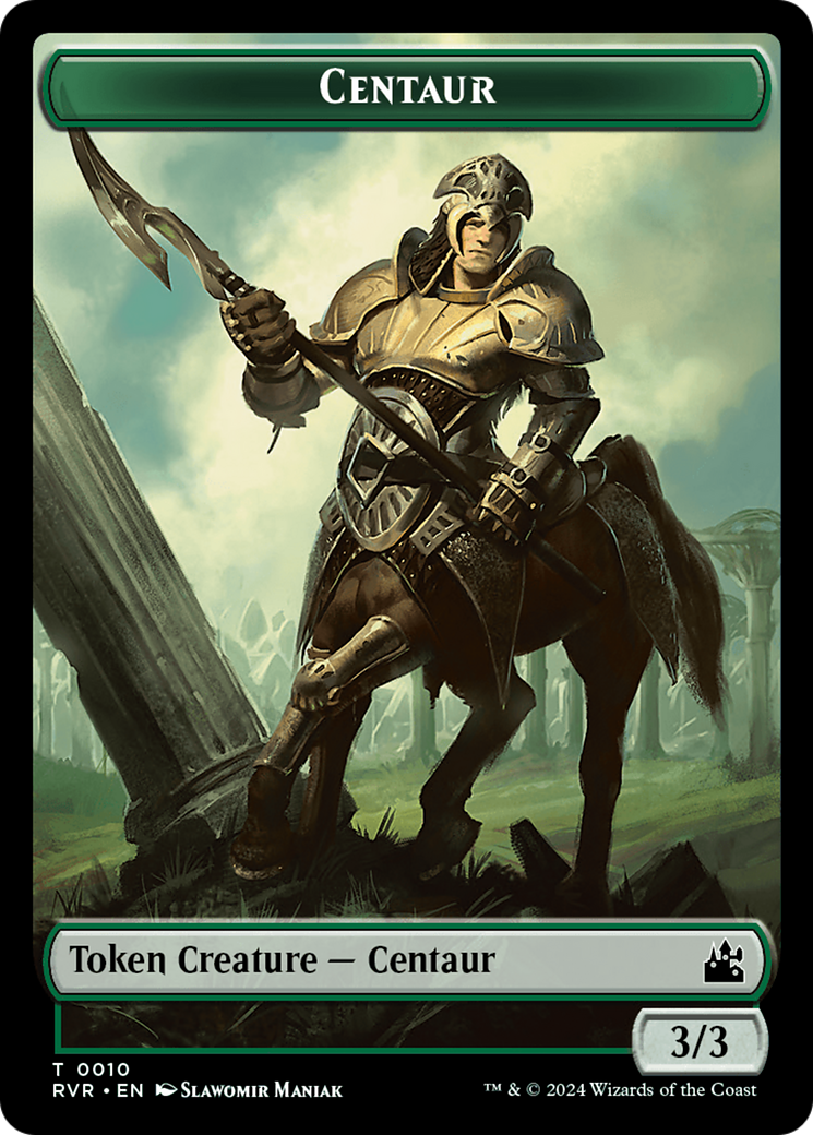 Bird // Centaur Double-Sided Token [Ravnica Remastered Tokens] | Local Legends