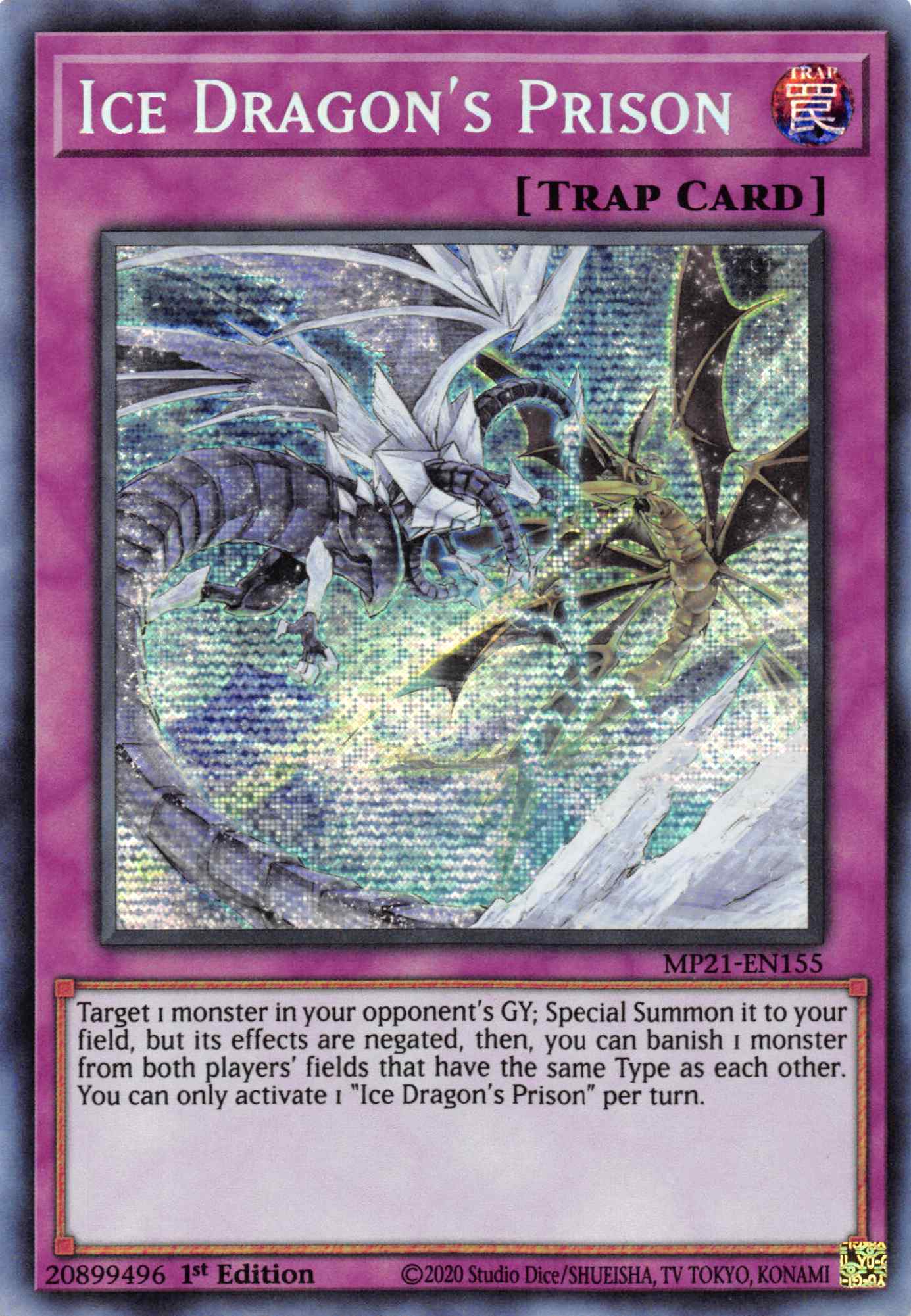 Ice Dragon's Prison [MP21-EN155] Prismatic Secret Rare | Golgari Games