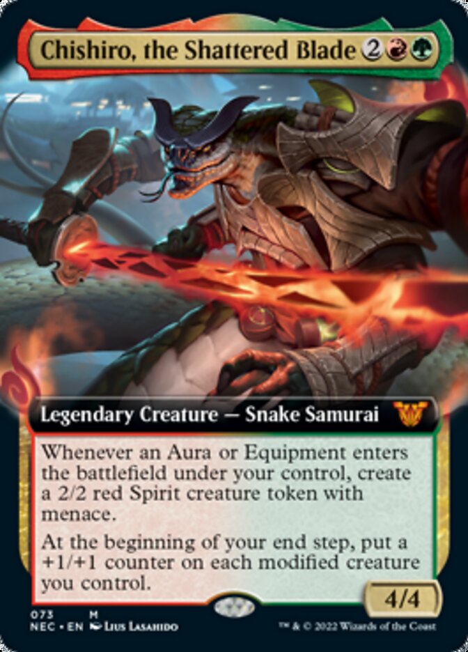 Chishiro, the Shattered Blade (Extended Art) [Kamigawa: Neon Dynasty Commander] | Local Legends