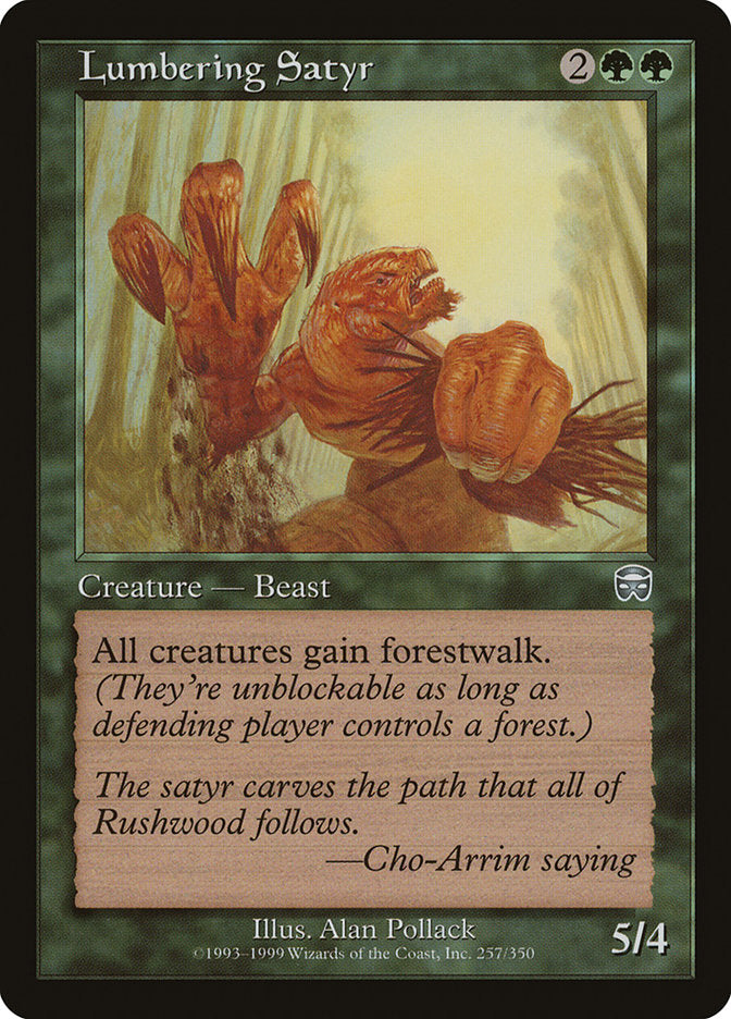 Lumbering Satyr [Mercadian Masques] | Local Legends