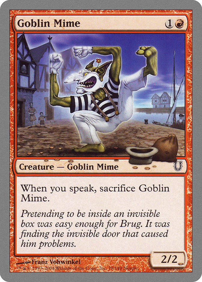 Goblin Mime [Unhinged] | Golgari Games