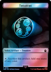 Alien Angel // Treasure (0063) Double-Sided Token (Surge Foil) [Doctor Who Tokens] | Golgari Games