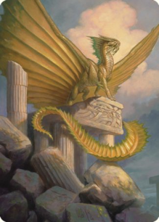 Ancient Gold Dragon Art Card (05) [Commander Legends: Battle for Baldur's Gate Art Series] | Golgari Games