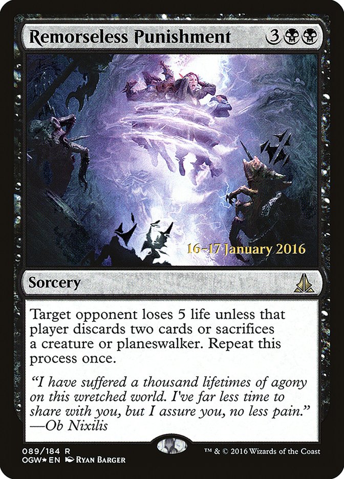 Remorseless Punishment [Oath of the Gatewatch Prerelease Promos] | Local Legends
