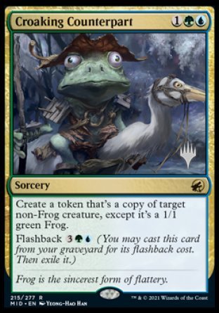 Croaking Counterpart (Promo Pack) [Innistrad: Midnight Hunt Promos] | Golgari Games