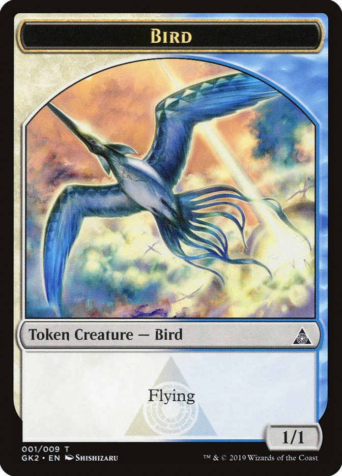 Bird // Sphinx Double-sided Token [Ravnica Allegiance Guild Kit Tokens] | Golgari Games