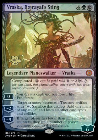 Vraska, Betrayal's Sting [Phyrexia: All Will Be One Prerelease Promos] | Golgari Games