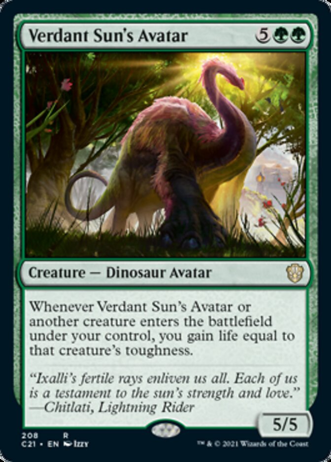 Verdant Sun's Avatar [Commander 2021] | Golgari Games