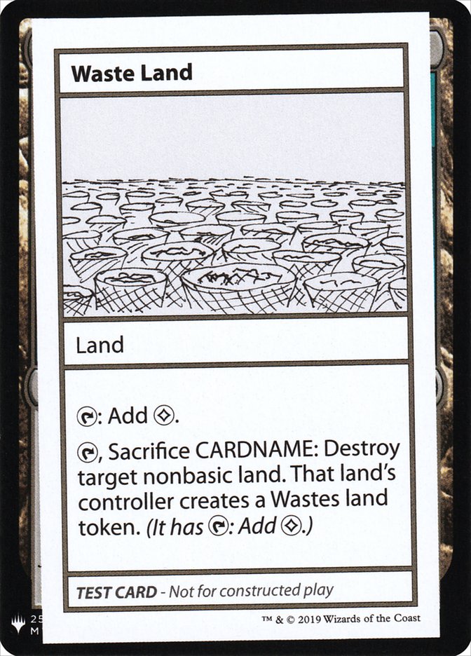 Waste Land [Mystery Booster Playtest Cards] | Golgari Games