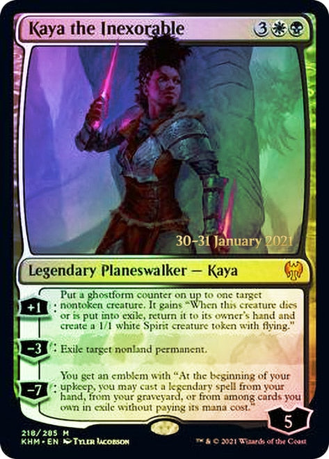 Kaya the Inexorable [Kaldheim Prerelease Promos] | Golgari Games