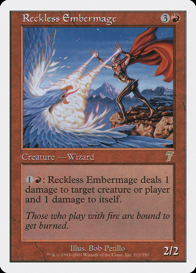 Reckless Embermage [Seventh Edition] | Local Legends