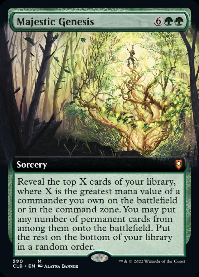 Majestic Genesis (Extended Art) [Commander Legends: Battle for Baldur's Gate] | Local Legends