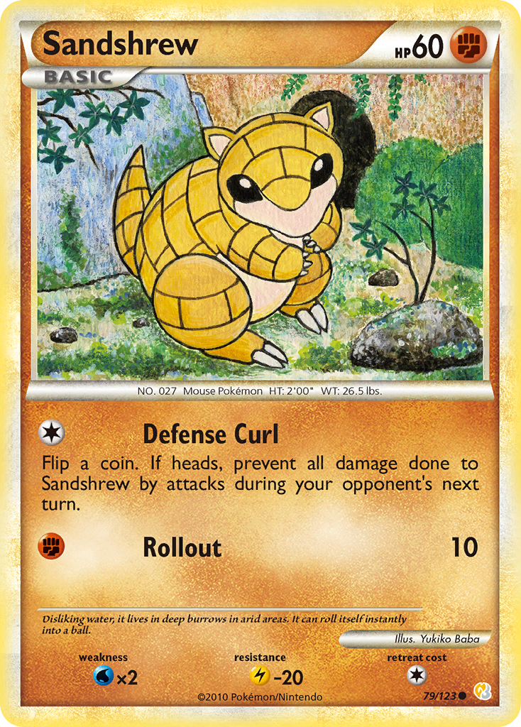 Sandshrew (79/123) [HeartGold & SoulSilver: Base Set] | Golgari Games