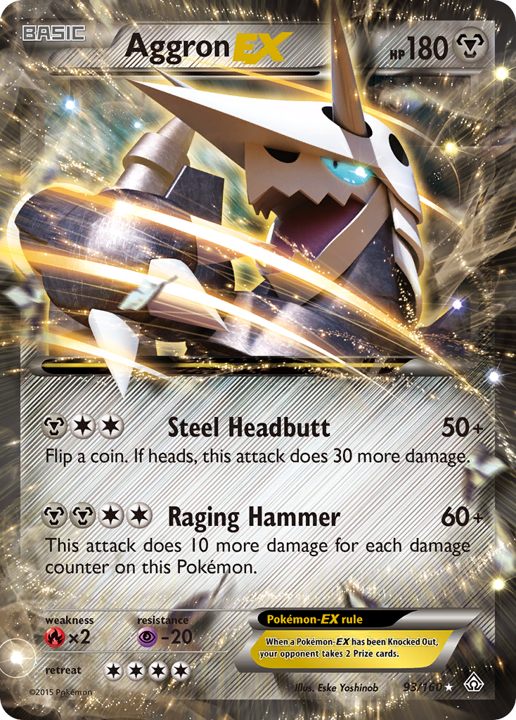 Aggron EX (93/160) [XY: Primal Clash] | Golgari Games