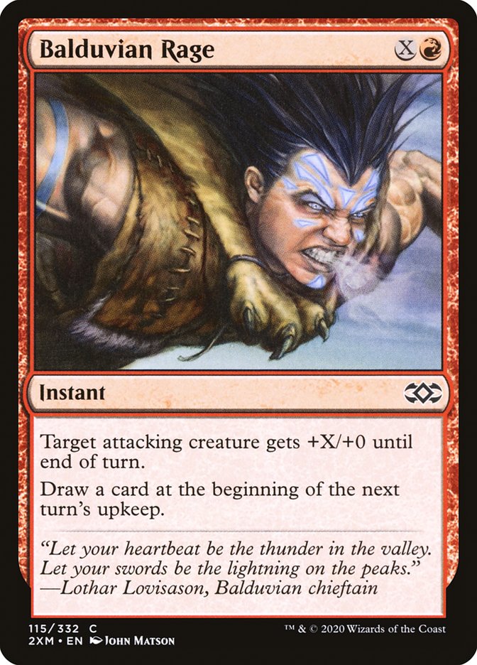 Balduvian Rage [Double Masters] | Local Legends