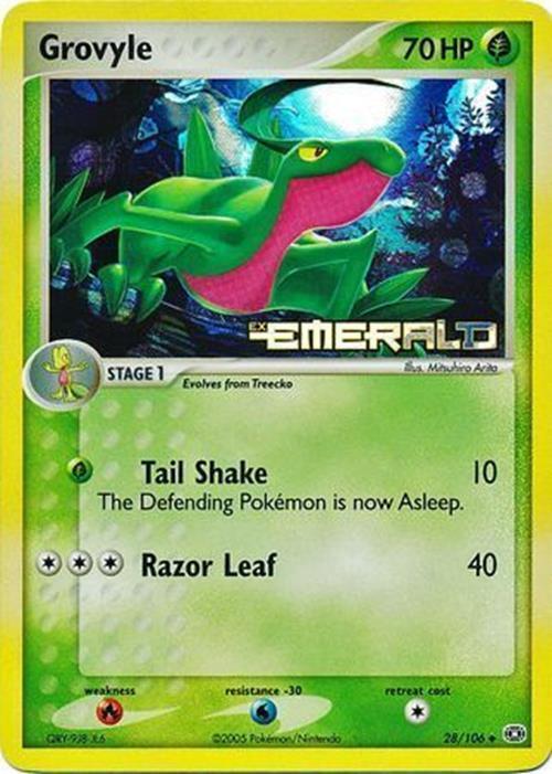 Grovyle (28/106) (Stamped) [EX: Emerald] | Golgari Games