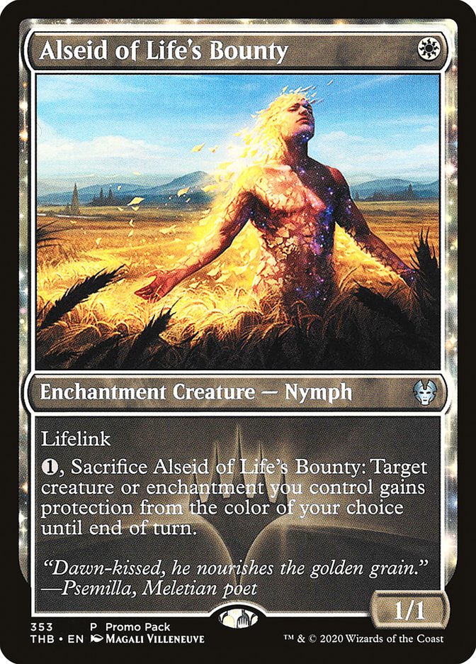 Alseid of Life's Bounty (Promo Pack) [Theros Beyond Death Promos] | Golgari Games