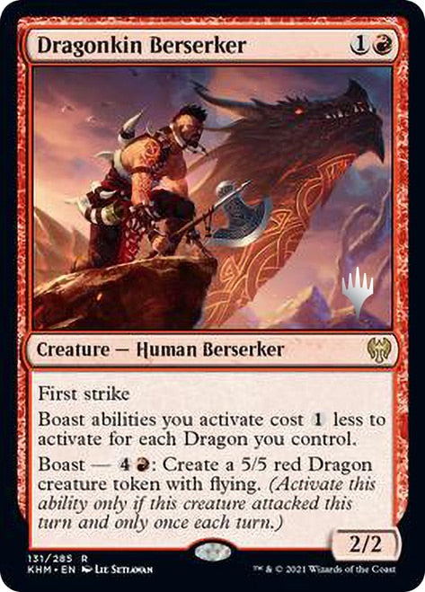 Dragonkin Berserker (Promo Pack) [Kaldheim Promos] | Local Legends