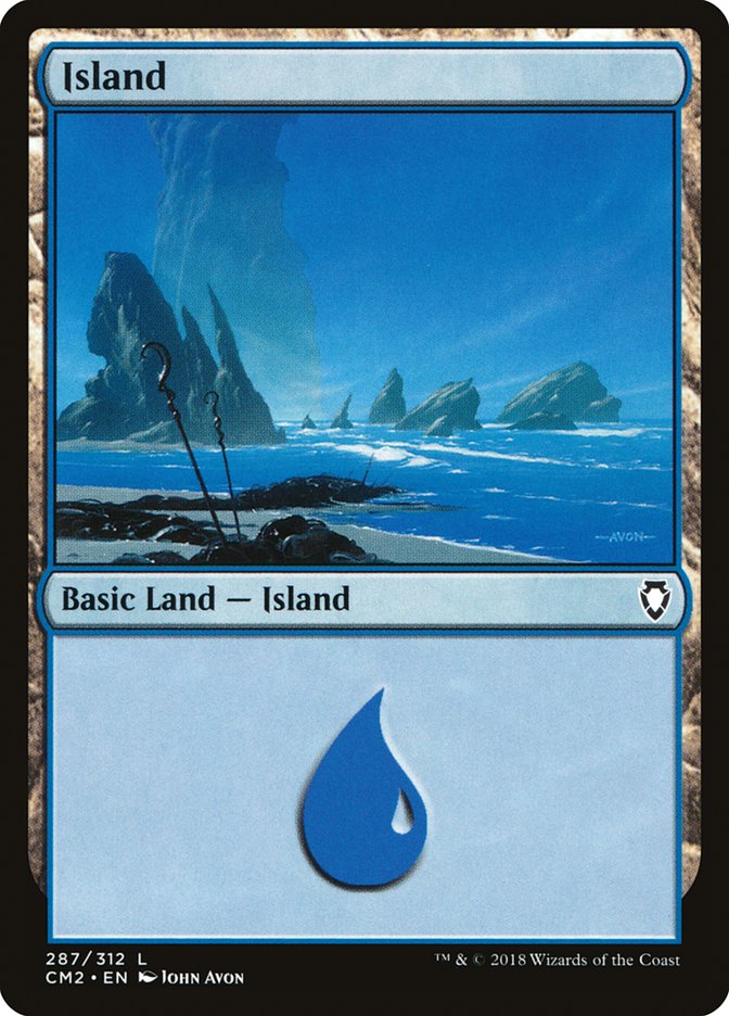 Island (287) [Commander Anthology Volume II] | Golgari Games