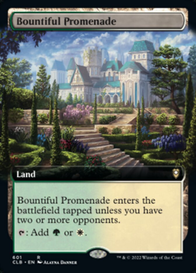 Bountiful Promenade (Extended Art) [Commander Legends: Battle for Baldur's Gate] | Golgari Games