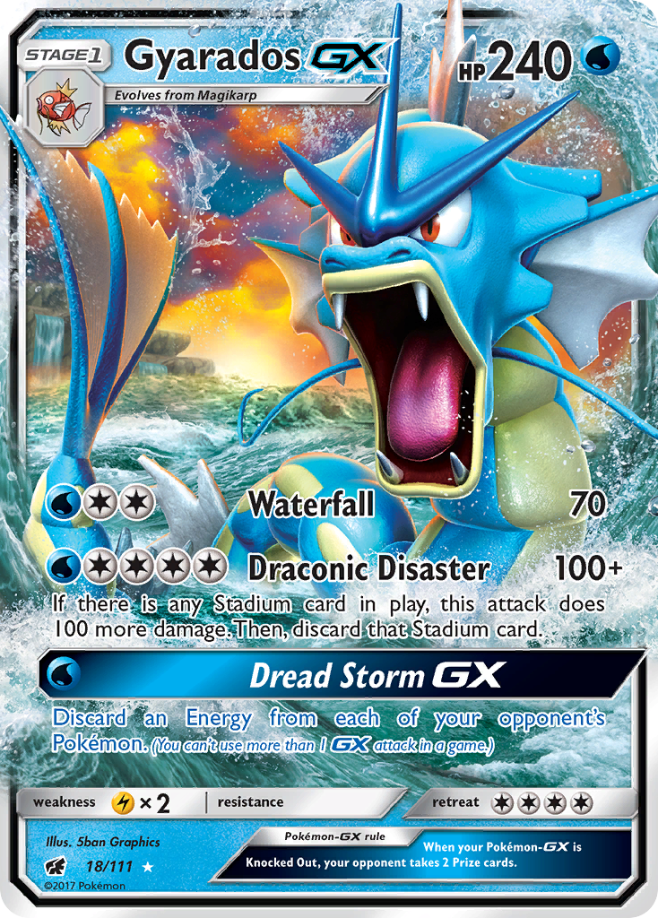 Gyarados GX (18/111) [Sun & Moon: Crimson Invasion] | Golgari Games