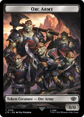 Orc Army (0018) // Food (0023) Double-Sided Token (Surge Foil) [The Lord of the Rings: Tales of Middle-Earth Tokens] | Local Legends