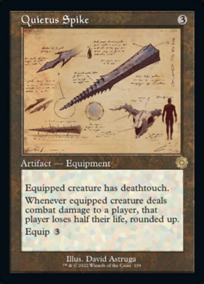 Quietus Spike (Retro Schematic) [The Brothers' War Retro Artifacts] | Golgari Games