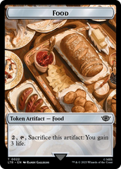 Treasure // Food (0022) Double-Sided Token (Surge Foil) [The Lord of the Rings: Tales of Middle-Earth Tokens] | Golgari Games