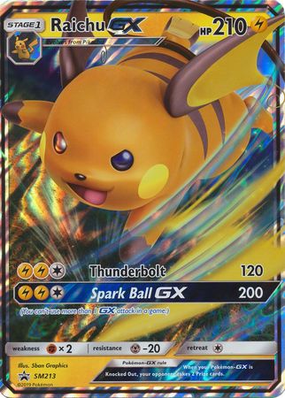 Raichu GX (SM213) (Jumbo Card) [Sun & Moon: Black Star Promos] | Golgari Games