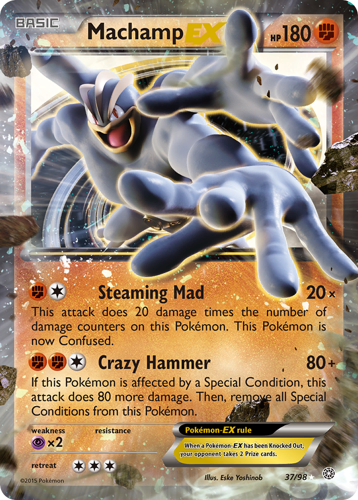 Machamp EX (37/98) [XY: Ancient Origins] | Golgari Games