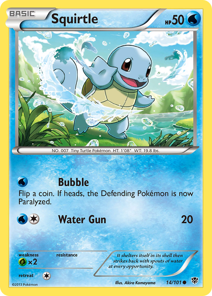 Squirtle (14/101) [Black & White: Plasma Blast] | Golgari Games