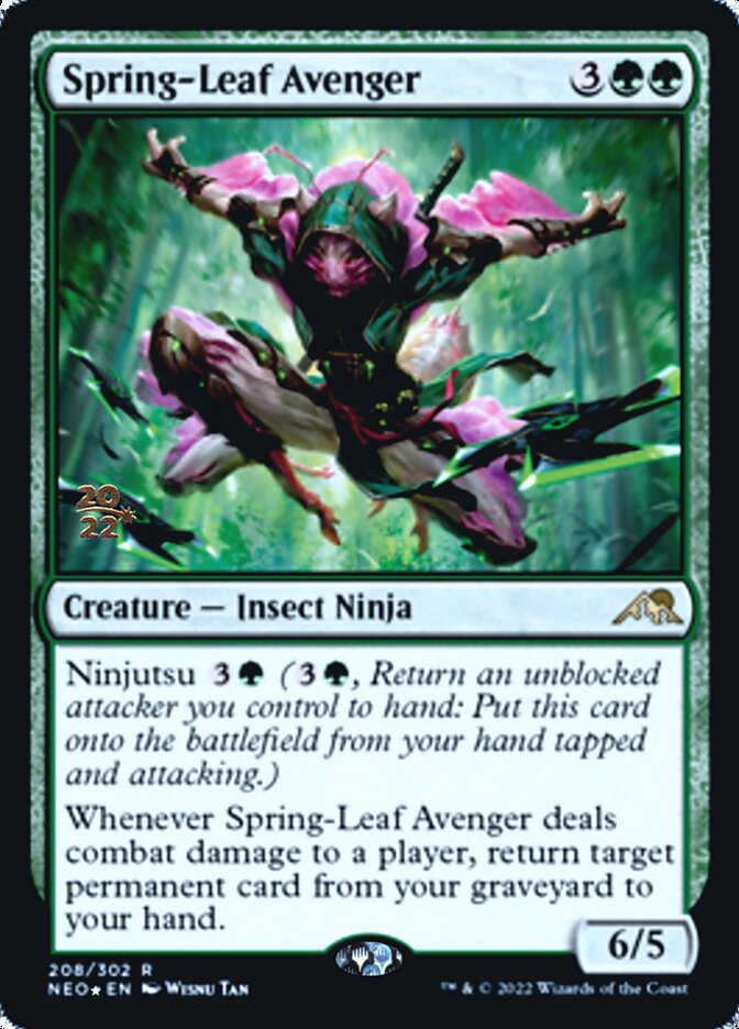 Spring-Leaf Avenger [Kamigawa: Neon Dynasty Prerelease Promos] | Golgari Games