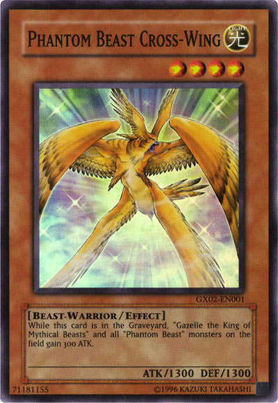 Phantom Beast Cross-Wing [GX02-EN001] Super Rare | Golgari Games