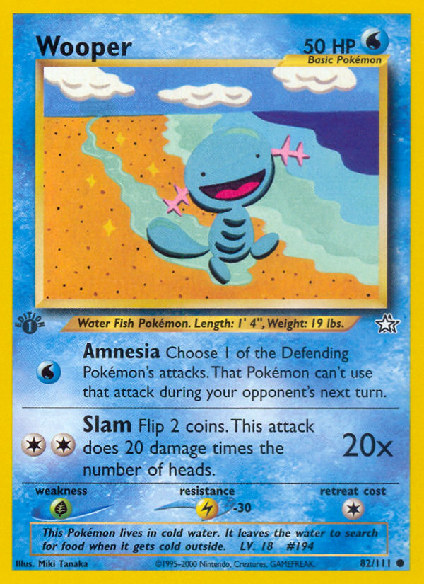 Wooper (82/111) [Neo Genesis 1st Edition] | Golgari Games