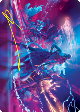 Prismari Command Art Card (Gold-Stamped Signature) [Strixhaven: School of Mages Art Series] | Local Legends