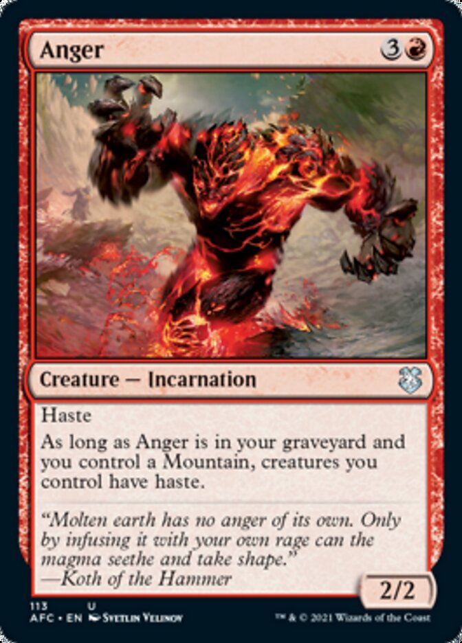 Anger [Dungeons & Dragons: Adventures in the Forgotten Realms Commander] | Local Legends