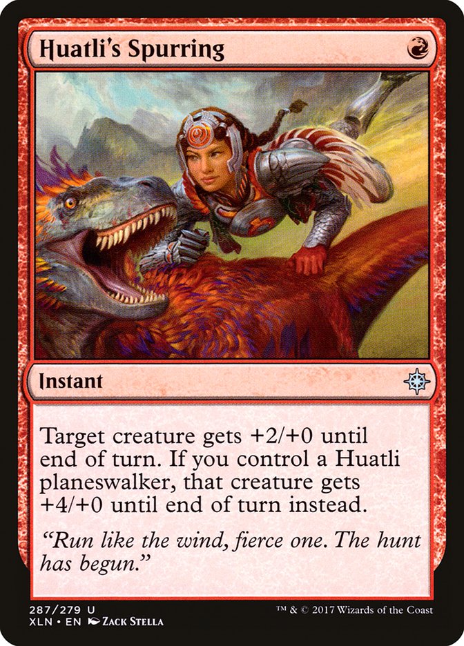 Huatli's Spurring [Ixalan] | Local Legends