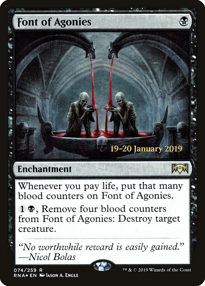 Font of Agonies [Ravnica Allegiance Prerelease Promos] | Golgari Games