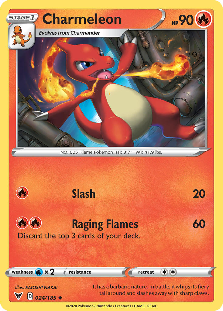 Charmeleon (024/185) [Sword & Shield: Vivid Voltage] | Golgari Games