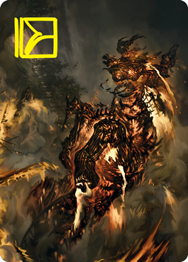 Pyre Spawn Art Card (Gold-Stamped Signature) [Innistrad: Crimson Vow Art Series] | Local Legends